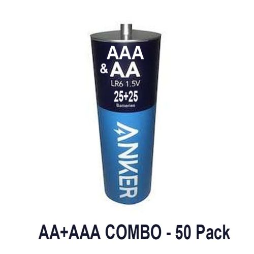Anker Alkaline Jumbo Pack AA+AAA COMBO - 50 Pack