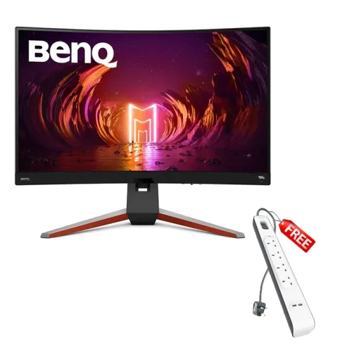 BenQ MOBIUZ EX3210R 31.5 inch 165Hz, 1ms  2K QHD Curved Gaming Monitor With Free Belkin Extension Socket