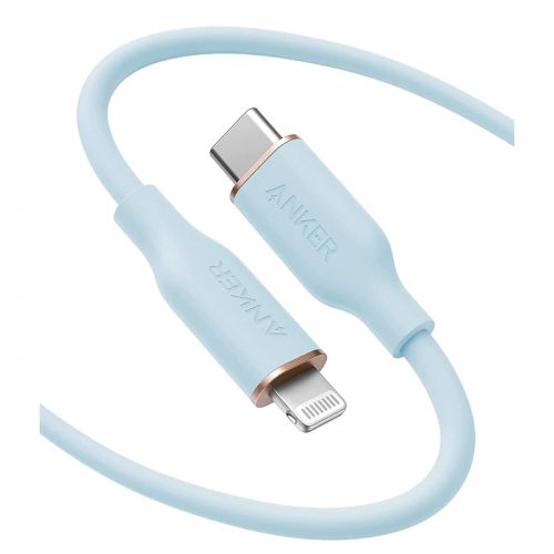 PowerLine III Flow USB-C to Lightning Cable - (1.8M/6FT) - Blue