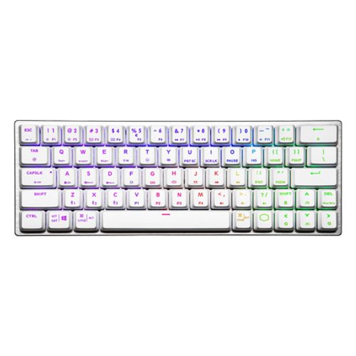 Cooler Master SK622 Wireless 60% Mechanical Keyboard With Low Profile Switchs (White) - Blue Switch