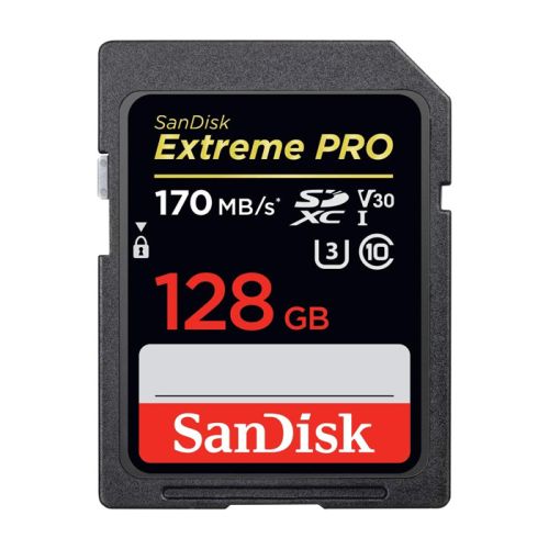 SanDisk Extreme Pro 128GB SDXC UHS-I Card Memory Card - Upto 170MBS