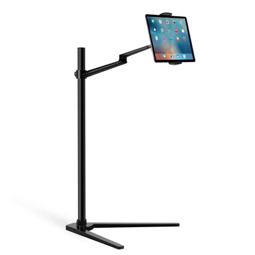UPERGO UP-8A Laptop, Smartphone And Tablet Floor Stand/Holder For upto 13" iPad And Tablet, Laptop upto 17.3" - Black