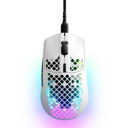 SteelSeries - Aerox 3 2022 Edition Wired Gaming Mouse with Ultra Lightweight Design - Snow White