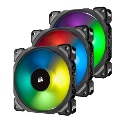 CORSAIR FAN ML 120 PRO RGB 3 Fan Pack with Lighting Node PRO
