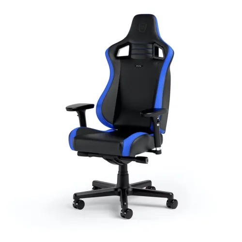 كرسي الألعاب المضغوط ICON من شركة NOBLECHAIRS  اللون الأسود في ازرق