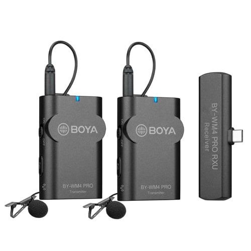 Boya By-wm4 Pro-k6 2.4 Ghz Wireless Microphone System For Android And Other Type-c Devices (Receiver & Transmitter)