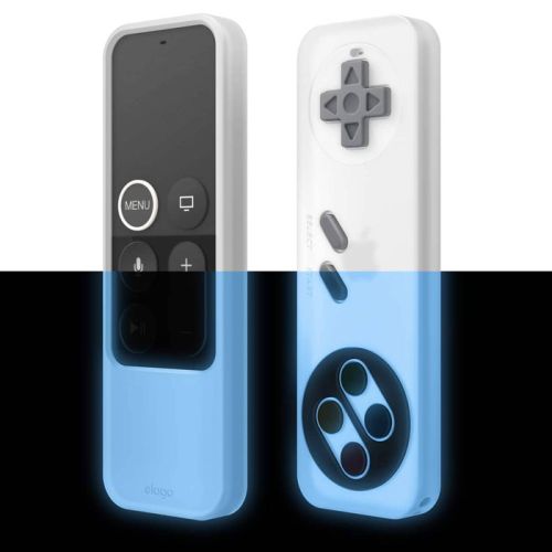 Elago R4 Retro Apple TV Remote Case Lanyard Included - Nightglow Blue