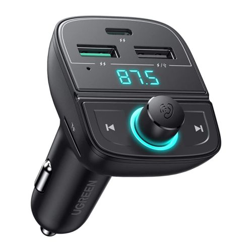 UGREEN Bluetooth Car Charger (5.0+PD+QC3.0+USB FLASH DRIVE +TF) - Black