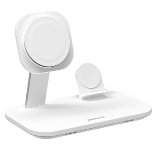 Momax Q.Mag pro 3 25W 3-in-1 wireless charger with Magsafe (UD26) - White