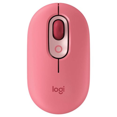 Logitech POP with Emoji Wireless/Bluetooth Mouse - Pink