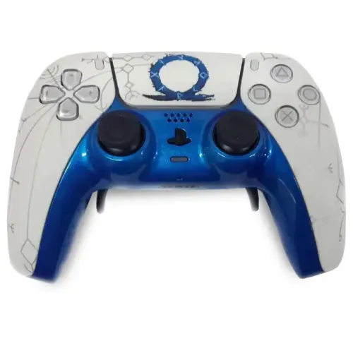 PS5 Dualsense Wireless (Customized) Controller - God of War(White-Blue)