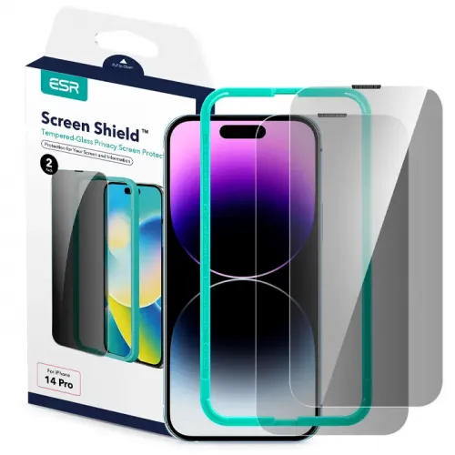 ESR iPhone 14 Pro (6.1inch) Tempered Glass edge to edge Privacy Screen Protector 2Pack