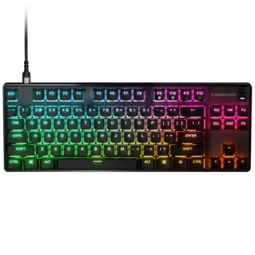 SteelSeries - Apex 9 TKL OptiPoint US RGB Wired Gaming Keyboard - Linear Optical Switchs (English)