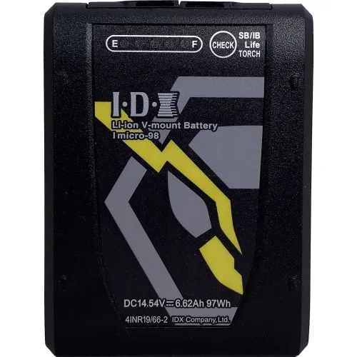 IDX IMICRO-98 97WH HIGH LOAD LI-ION V-MOUNT BATTERY W/ 2X D-TAPS