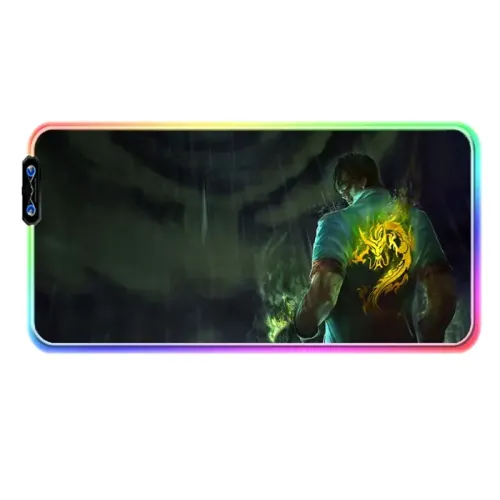 GAMEON Gaming Mousepad With RGB Lighting (900x400x3mm) - League Of Legends: Dragon Fist Lee Sin Edition