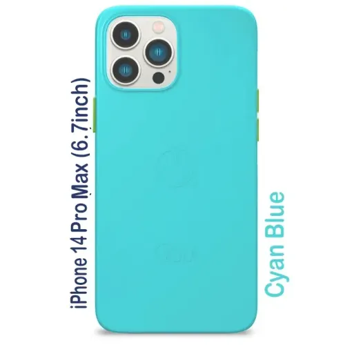 Goui iPhone 14 Pro Max (6.7inch) Magnetic Case with Magnetic Bars - Cyan Blue