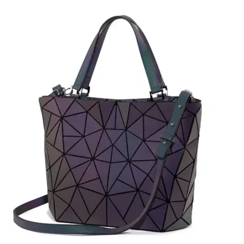 Lovevook Geometric Luminous Shoulder Bag With Crossbody Strap - Luminous