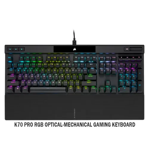 Corsair K70 Pro RGB  Optical-Mechanical Gaming Keyboard - Black