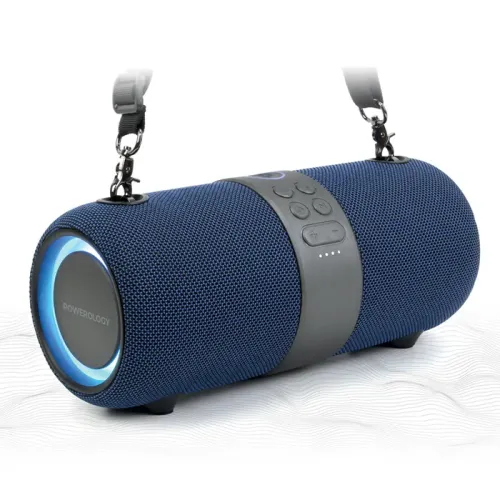 Powerology Cypher Portable Stereo Speaker - Blue