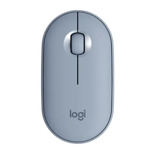 Logitech M350 Pebble Wireless Mouse - Grey/Blue