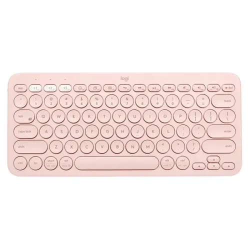 Logitech K380 Multi-Device Bluetooth Keyboard - Pink (Arabic)
