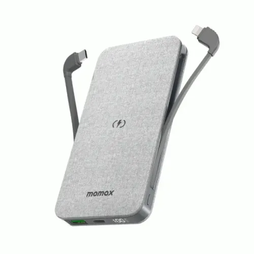 Momax Q.Power TOUCH 2 Wireless Battery Pack 10000mAh - Light Grey