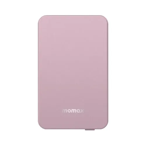 Momax Q.Mag Power 6 Magnetic Wireless Battery Pack 5000mAh - Pink