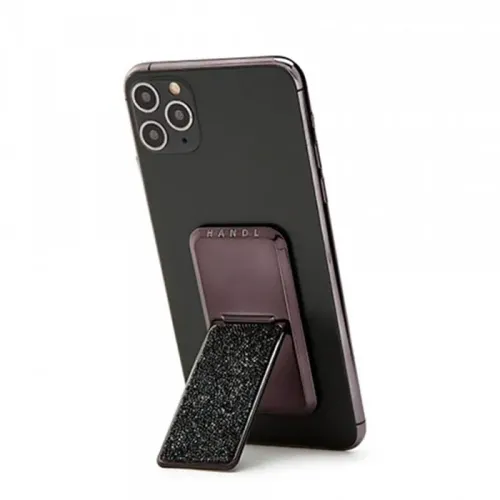 HANDLstick Crystal Mobile Stand Phone Grip - Black