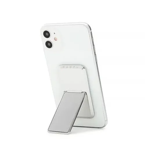 HANDLstick Solid Collection Smartphone Grip And Stand - Silver