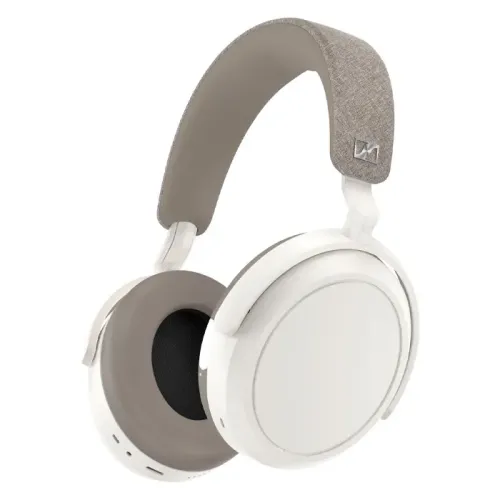 Sennheiser - Momentum 4 Wireless Adaptive Noise-Canceling Over-The-Ear Headphones - White