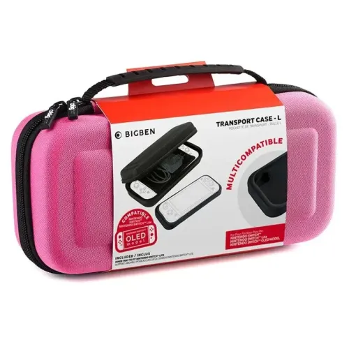 Nintendo Switch: BIGBEN Hard carrying case - Pink