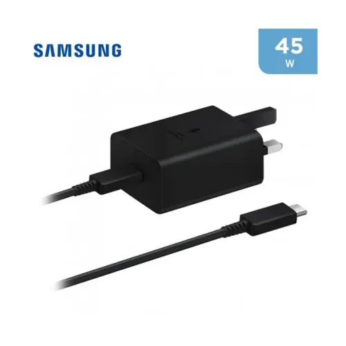 Samsung 45W USB-C Power Adapter with Type -C To Type -C (5A/1.8M) Charging Cable - Black