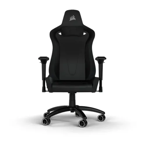 Corsair TC200 Plush Leatherette Gaming Chair - Black/Black