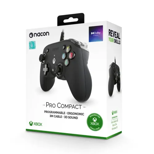 Nacon Pro Compact Gaming Controller Xbox One/ Series X/S - Black