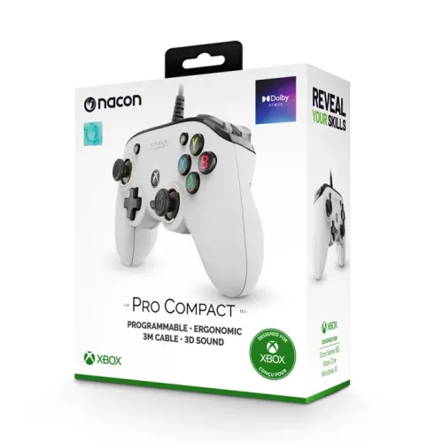 Nacon Pro Compact Gaming Controller Xbox One/ Series X/S - white