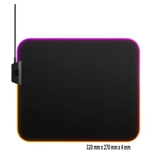 SteelSeries QCK PRISM CLOTH RGB Gaming Mouse Pad - Medium