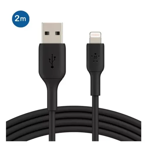 Belkin Boost Charge USB-A to Lightning Cable - 2M - Black