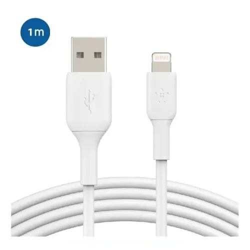 Belkin Boost Charge USB-A to Lightning Cable - 1M - White