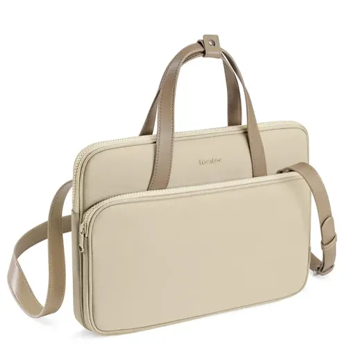 tomtoc Protective Laptop Shoulder Bag for 13-inch / 14-inch  MacBook Air/Pro - Khaki