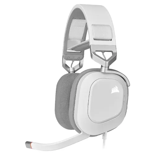 CORSAIR HS80 RGB USB Wired Gaming Headset — White