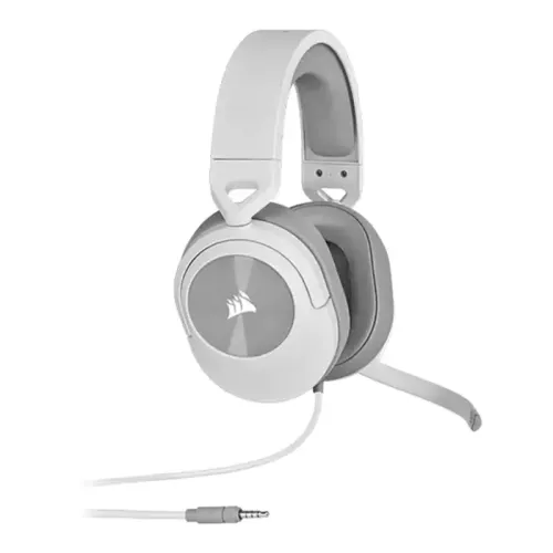 CORSAIR HS55 SURROUND Wired Gaming Headset — White (CA-9011266-NA)
