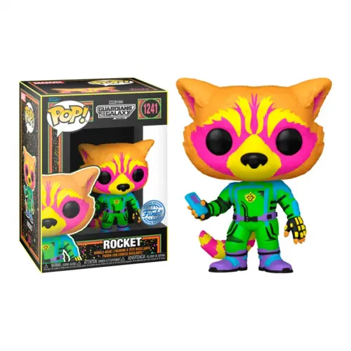 Funko POP! Marvel: Guardian of the Galaxy 3 - Rocket (BLKLT)(Exc)