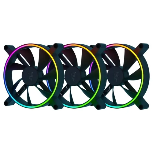 Razer Kunai Chroma 140mm ARGB Hydraulic Case Fan Black - 3 Fan