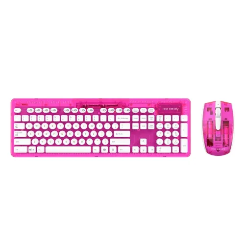 PDP Rock Candy Wireless Keyboard + Mouse - Pink Palooza