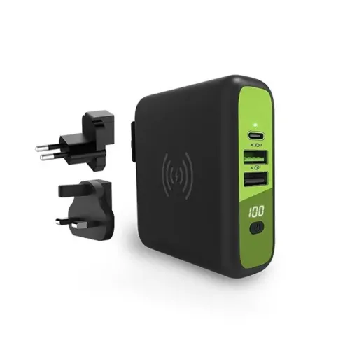Goui - Mbala - Wall charger, + Power Bank 8000 + Wireless Charger