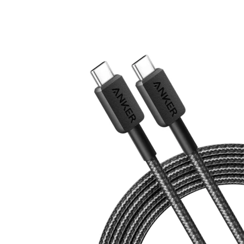 Anker 322 USB-C to USB-C Cable 60W Braided (1.8m/6ft) -Black