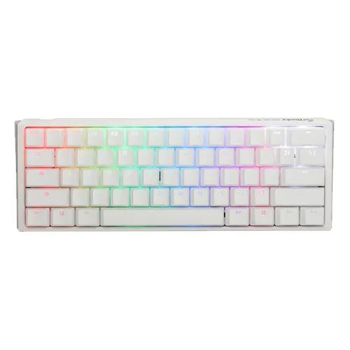 Ducky One 3 Mini - Silent Red Switch RGB Hot-Swap Mechanical Keyboard - Aura White