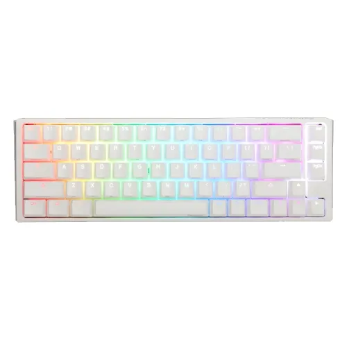 Ducky One 3 SF - Silent Red Switch RGB Hot-Swap Mechanical Keyboard - Aura White