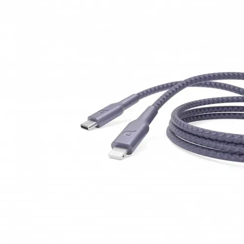 Powerology Braided USB-C To Lightning Data & Fast Charge Cable 2m - Purple