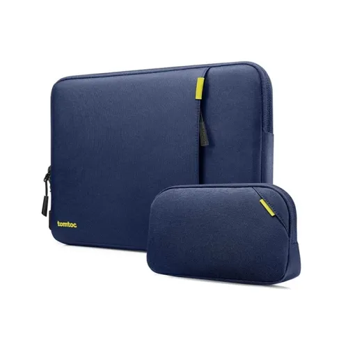 Tomtoc Defender-a13 Laptop Sleeve Kit For 13-inch Macbook - Navy Blue